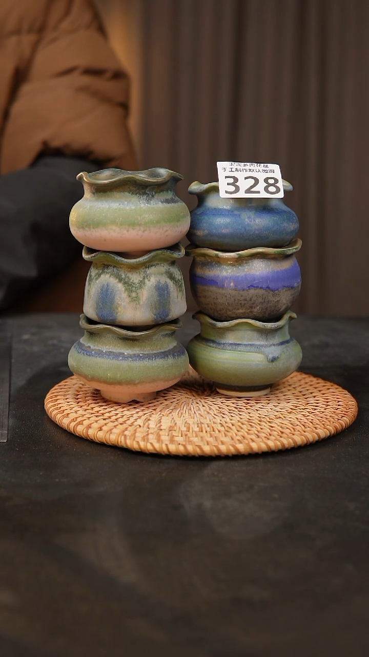 【闪购商品】瓷片景德镇泥泥陶瓷花盆