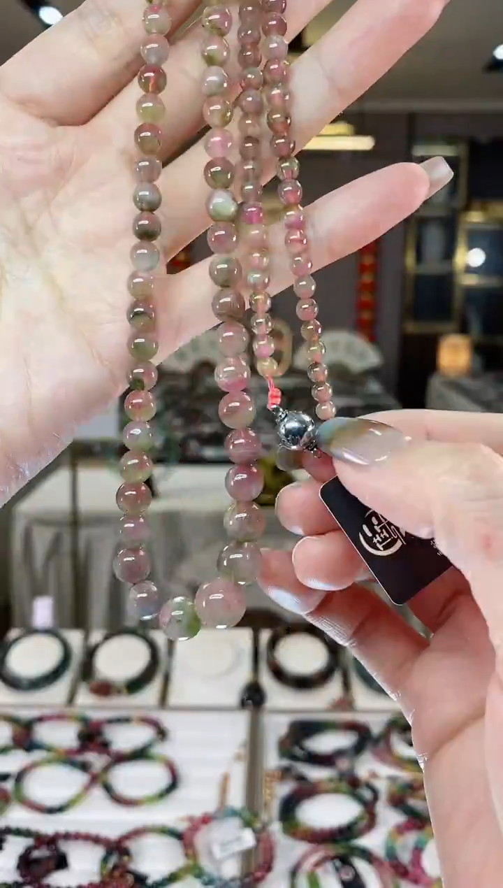 【闪购商品】碧玺西瓜塔链未镶嵌 一物一证dan