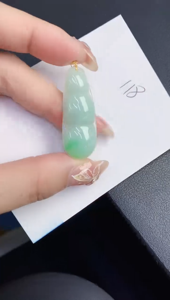 【闪购商品】翡翠颈饰18K金镶嵌000000000000