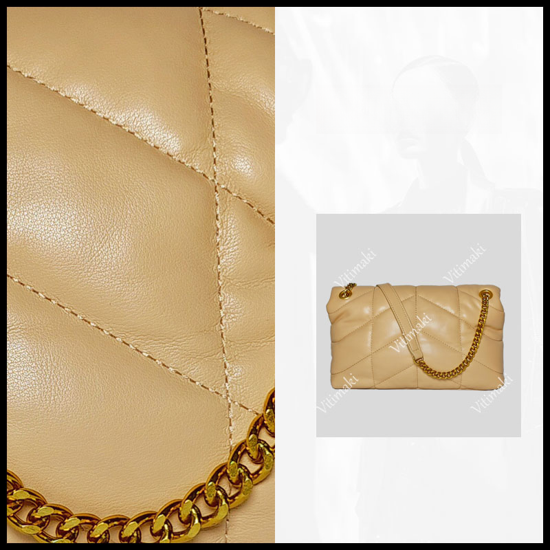 秋冬时尚小香风单肩斜挎包 Y013 杏色（可嘎嘣）