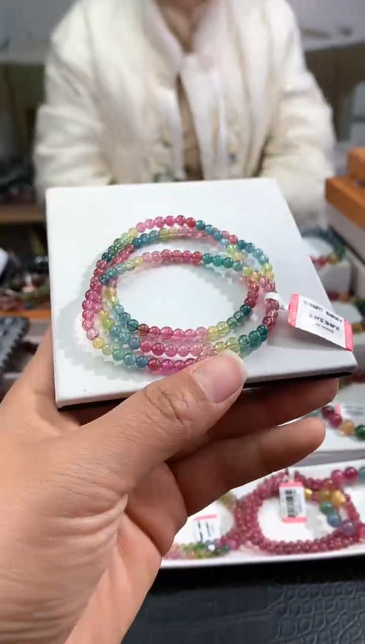 【闪购商品】碧玺手串未镶嵌多样性发一条