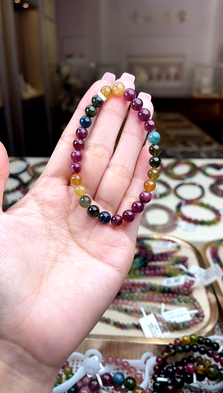 【闪购商品】碧玺/未镶嵌6mm+碧玺单圈多样性发货