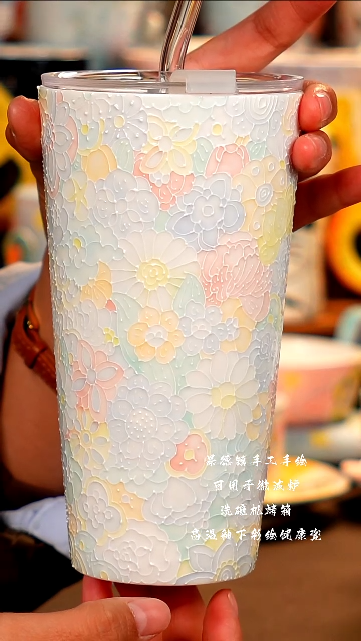 景德镇设计款手工手绘杯杯