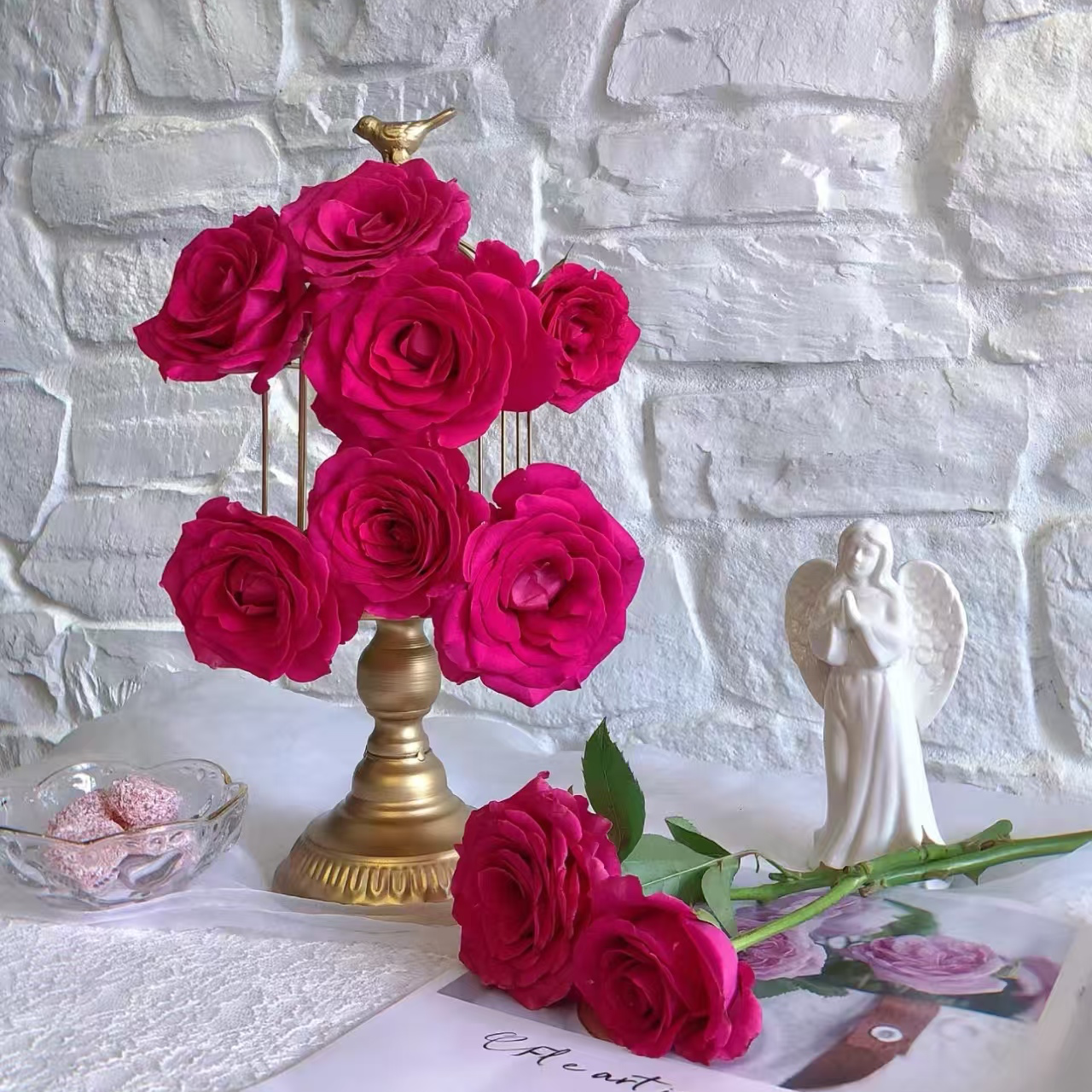 【自产】【佛洛依德50cm】【二十支】单头玫瑰 全场任意两单鲜花包邮