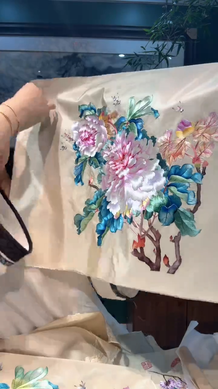 刺绣非遗苏绣手工工艺品绣片