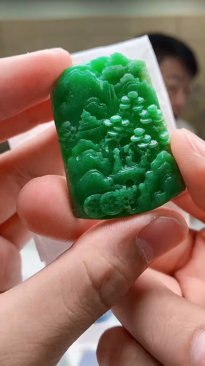 定制翡翠未镶嵌4925bb-毛货挂件61