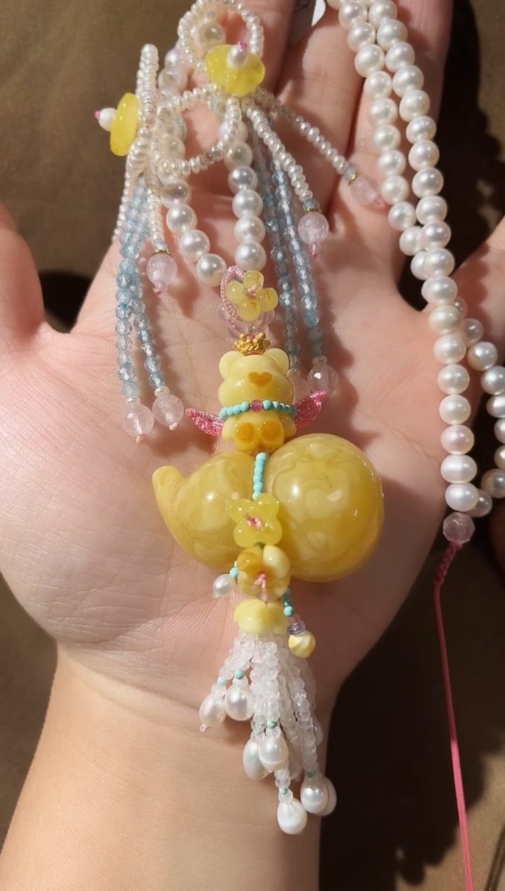 【闪购商品】蜜蜡项链未镶嵌蜜蜡葫芦项链