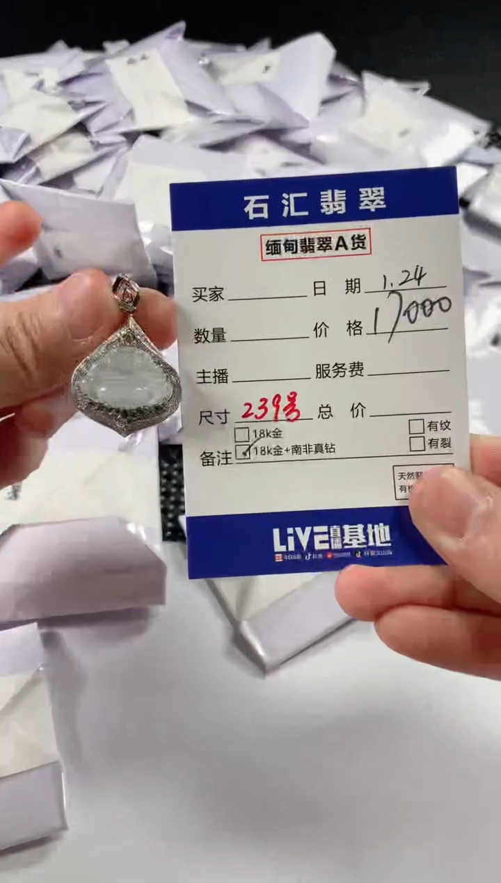 【闪购商品】翡翠颈饰18K金镶嵌11111111
