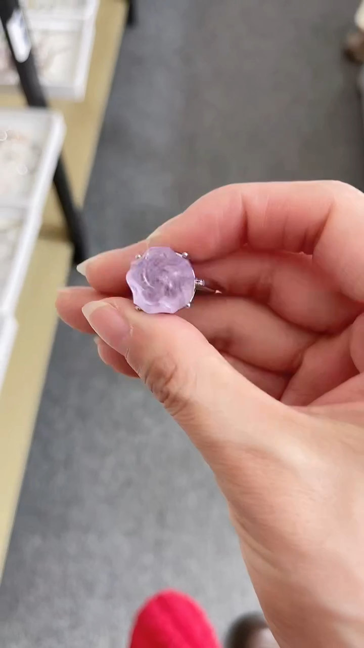 【闪购商品】烟晶戒指银S925镶嵌成品