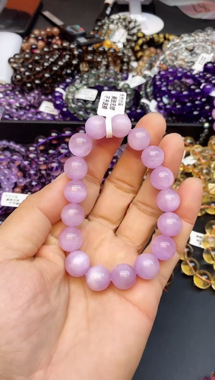 【闪购商品】锂辉石手串未镶嵌A87 紫锂辉 12mm+