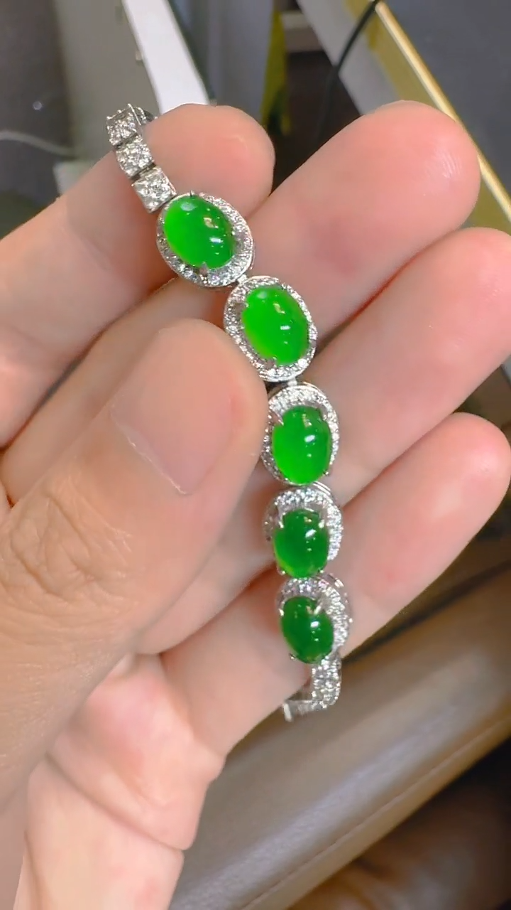 未镶嵌手链翡翠天然A货翡翠