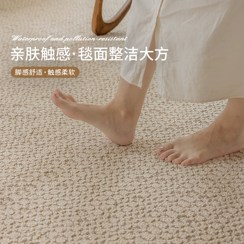 中古客厅防水云朵纤维硅藻丝海藻丝现代简约风茶几地毯加厚家用