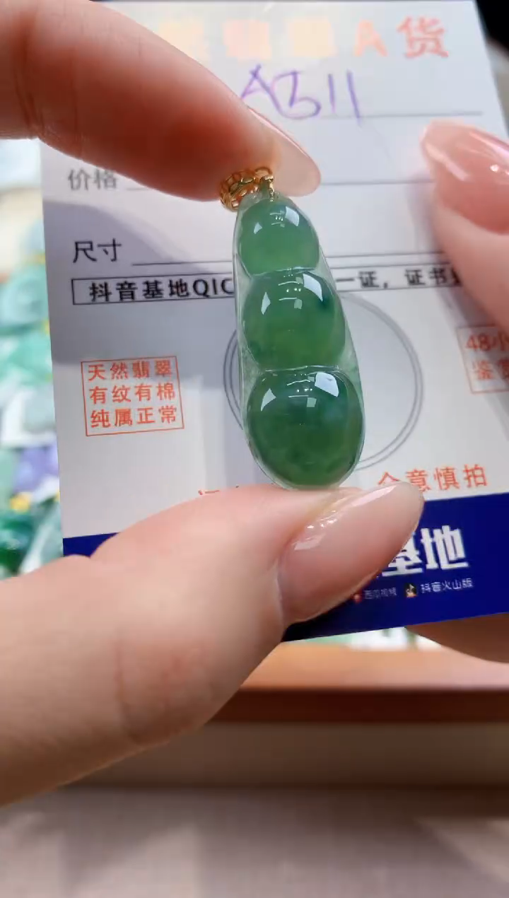 颈饰未镶嵌翡翠天然缅甸a货翡翠