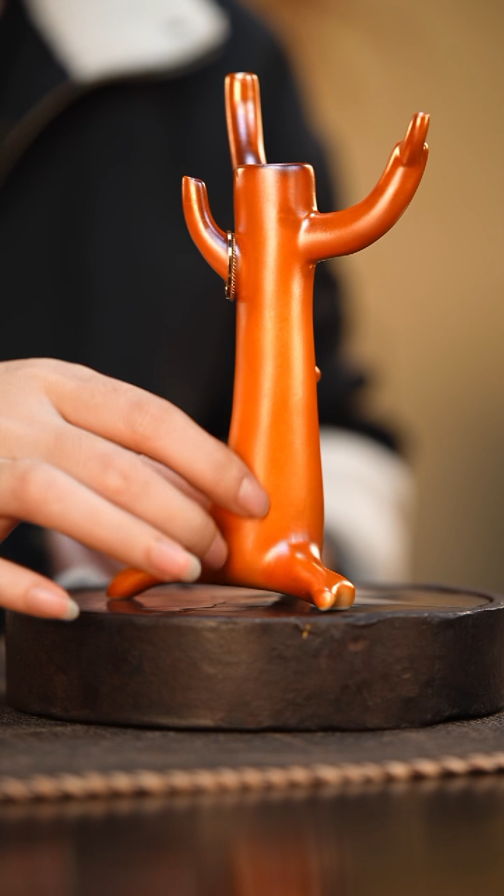 116柴房陶瓷柴烧树