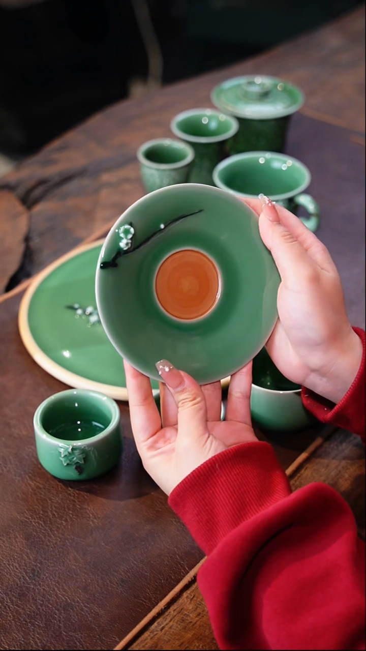 【闪购商品】瓷片毛丹云 暗香疏影 杯垫