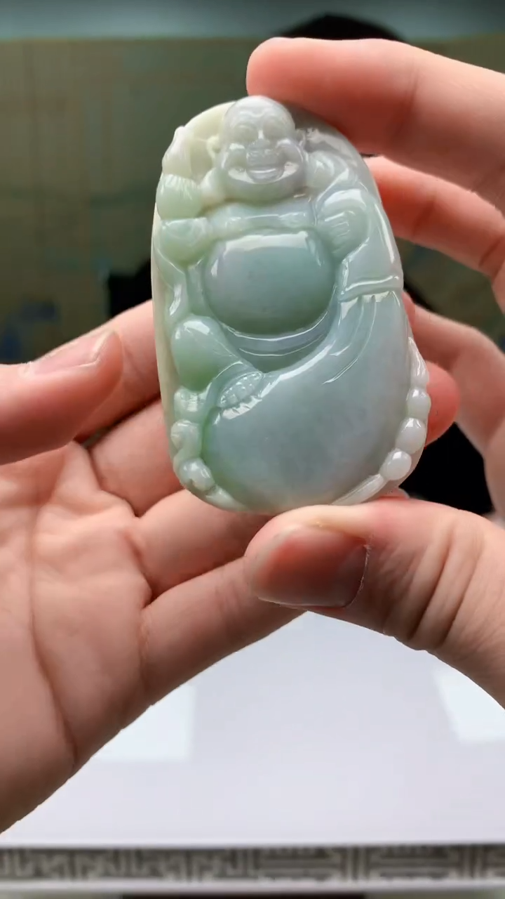 【闪购商品】定制翡翠未镶嵌4917bb-毛货挂件27