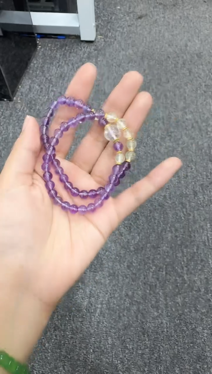 【闪购商品】紫晶手串未镶嵌多圈手串YY