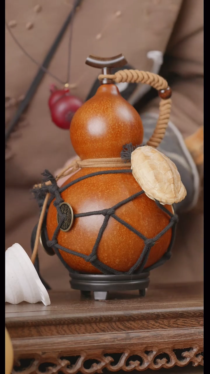【闪购商品】123号精品天然大漆工艺防渗内胆酒葫芦~