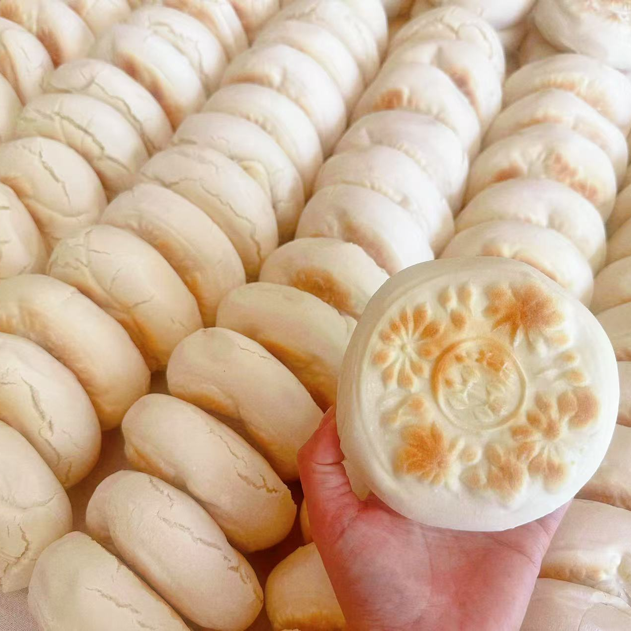 山东特产碱面杠子头硬面火烧手工面食