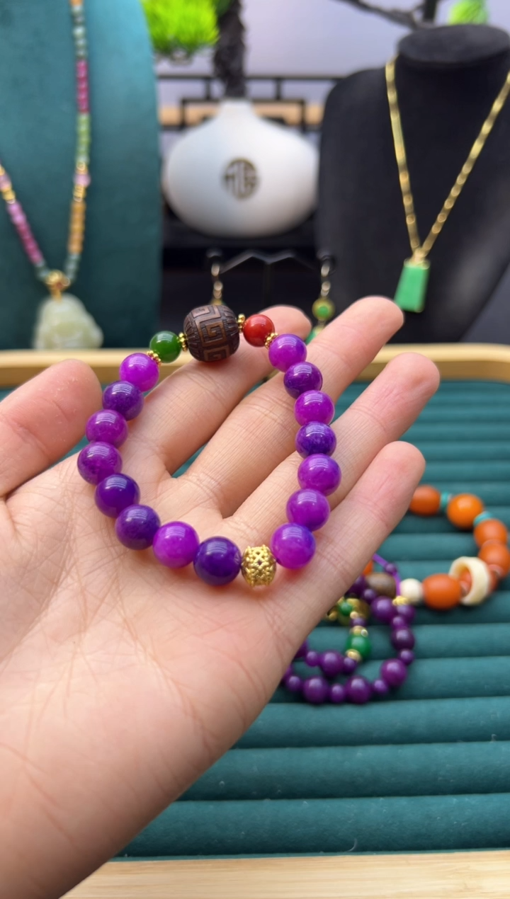 【闪购商品】苏纪石（舒俱来）耳钉14K金镶嵌S07