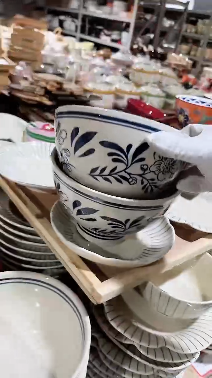 陶瓷2个大号汤碗微瑕 凑满20元包邮