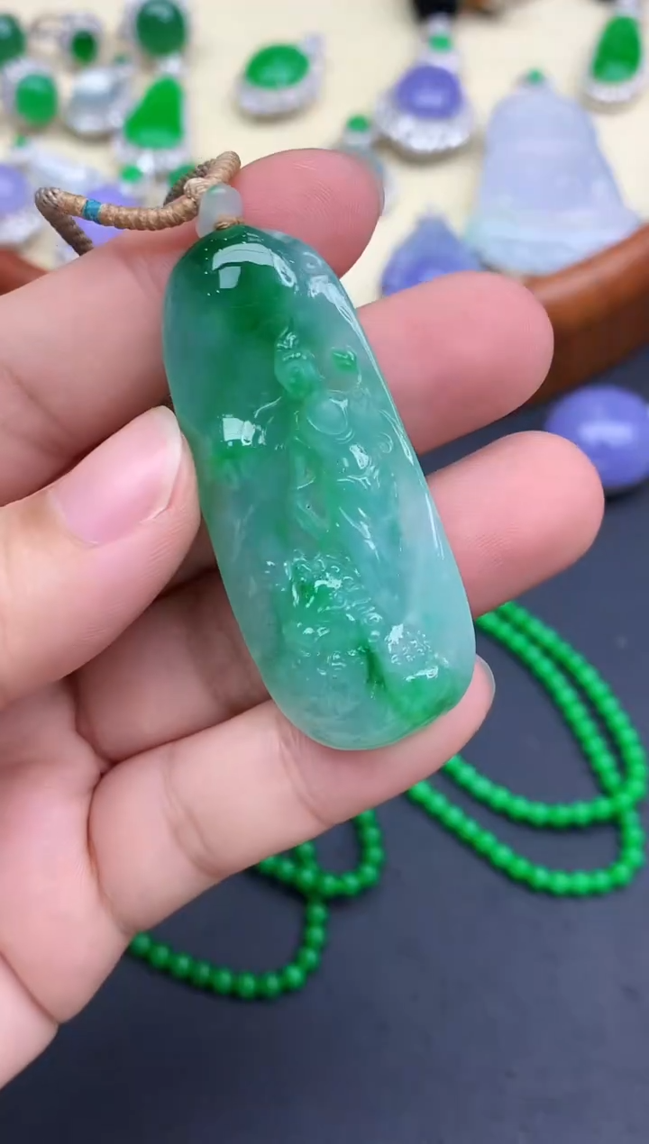 颈饰未镶嵌翡翠329-中国好珍宝