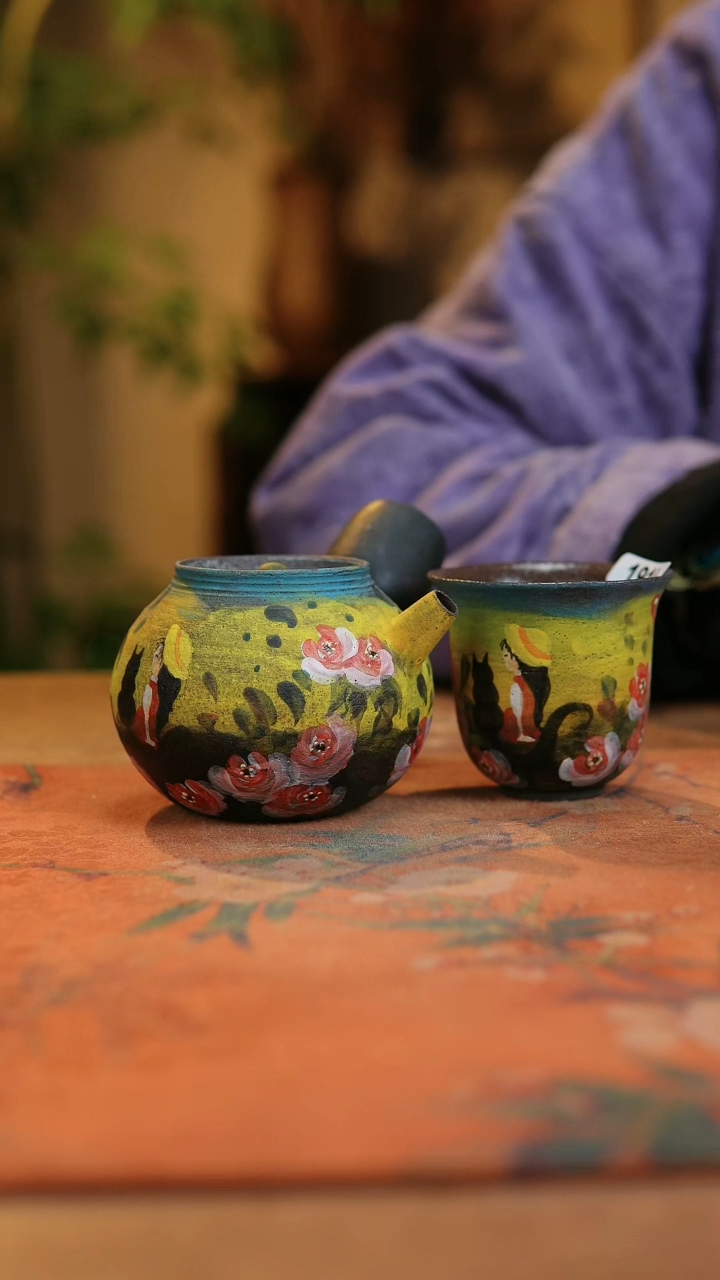 【闪购商品】瓷片1919景德镇手工手绘釉下彩高温瓷