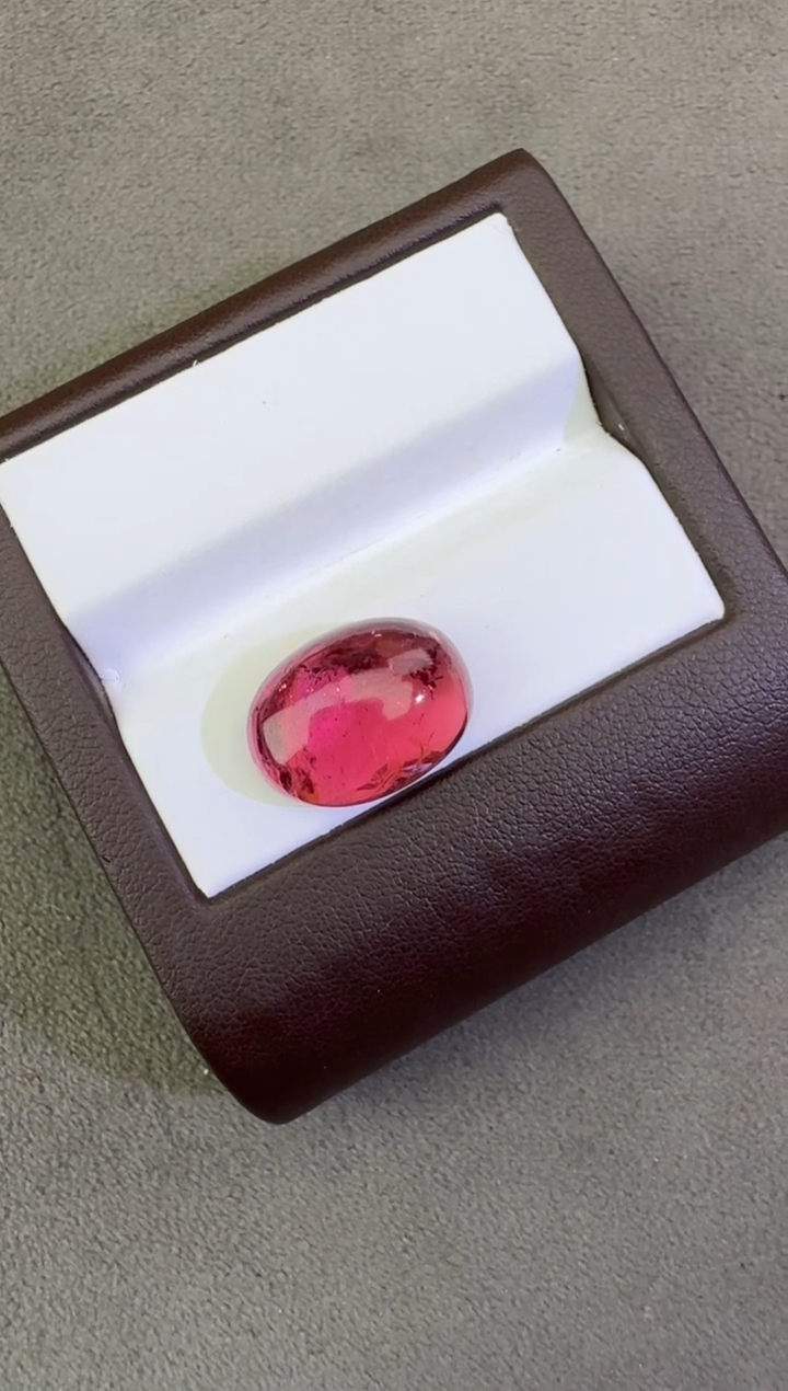 未镶嵌珠宝半成品碧玺我****菇13.86ct