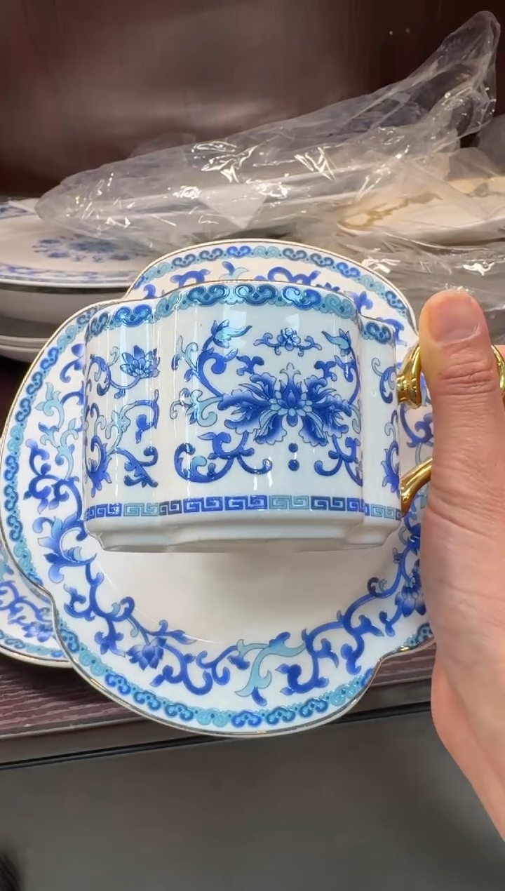 【闪购商品】瓷片咖啡杯碟福利款微瑕