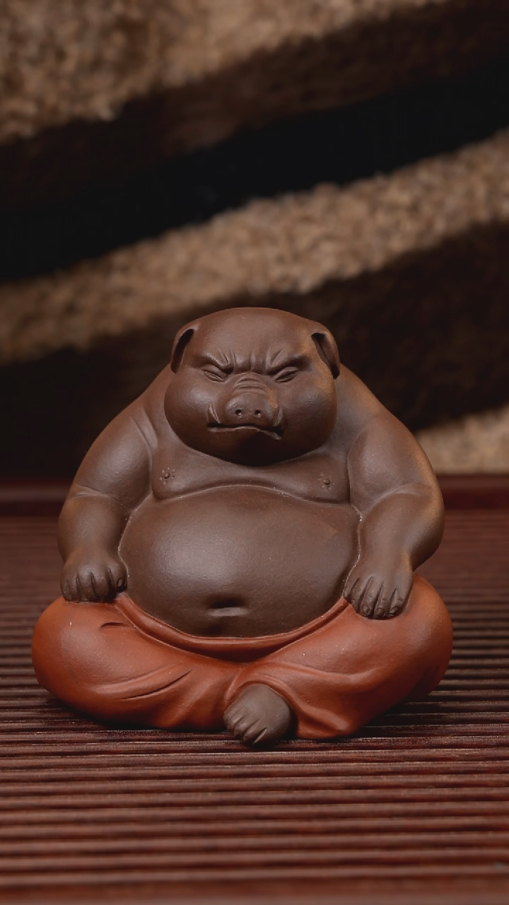 【闪购商品】紫砂茶宠紫砂 社会猪小