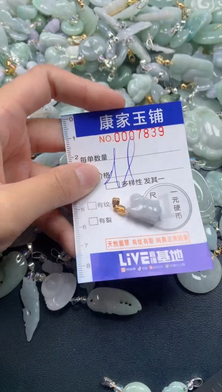 颈饰未镶嵌翡翠7829