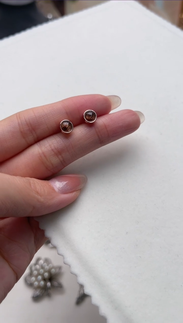 【闪购商品】水晶耳饰合金th5884耳钉