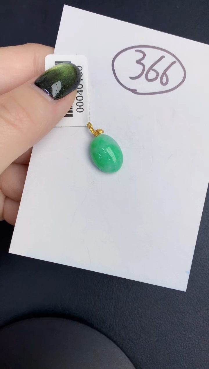 【闪购商品】翡翠颈饰18K金镶嵌000000000