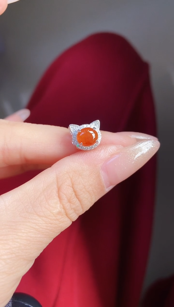 颈饰银S925镶嵌翡翠12