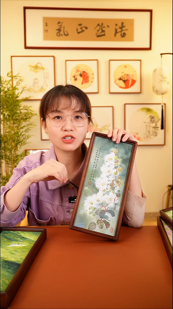 横款鹿鸣现代美术馆-岳倚竹老师作品