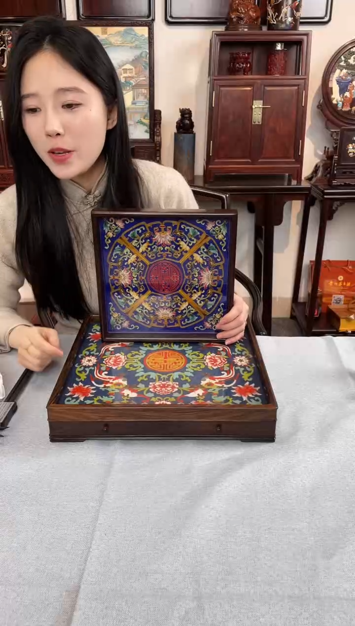 【闪购商品】红酸枝木类成套家具托盘