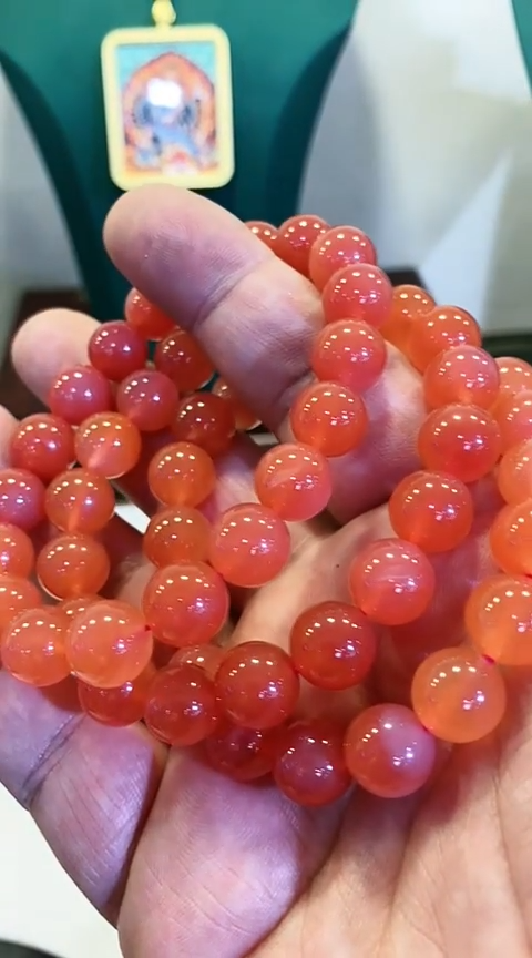 【闪购商品】玛瑙/玉髓手串10mm未镶嵌多样性发其一25011305