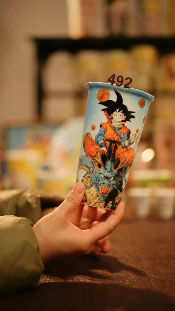 【闪购商品】杯景德镇高温釉下彩手绘陶瓷492
