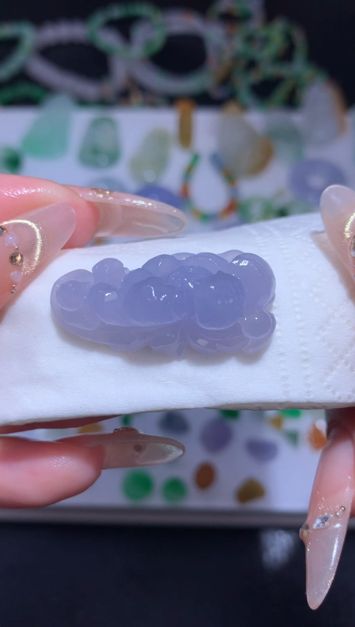 未镶嵌定制翡翠莲花