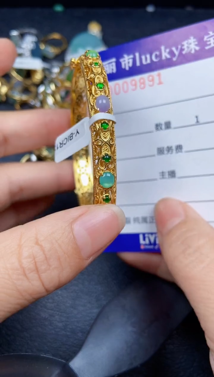 【闪购商品】翡翠颈饰银S925镶嵌9891
