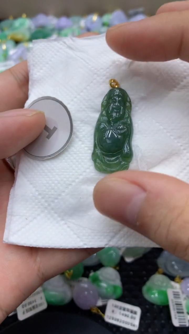 颈饰未镶嵌翡翠天然缅甸翡翠A货