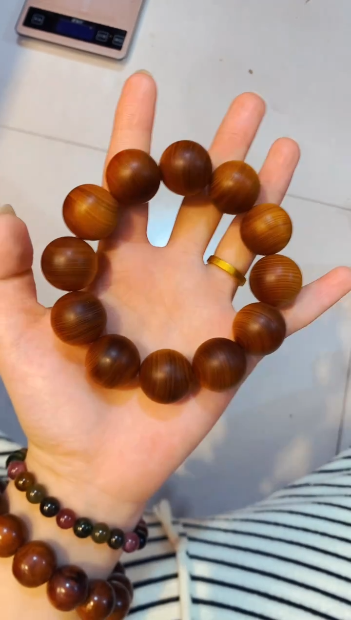 柏木（崖柏）圆2.0单条北太行崖柏手把件手串