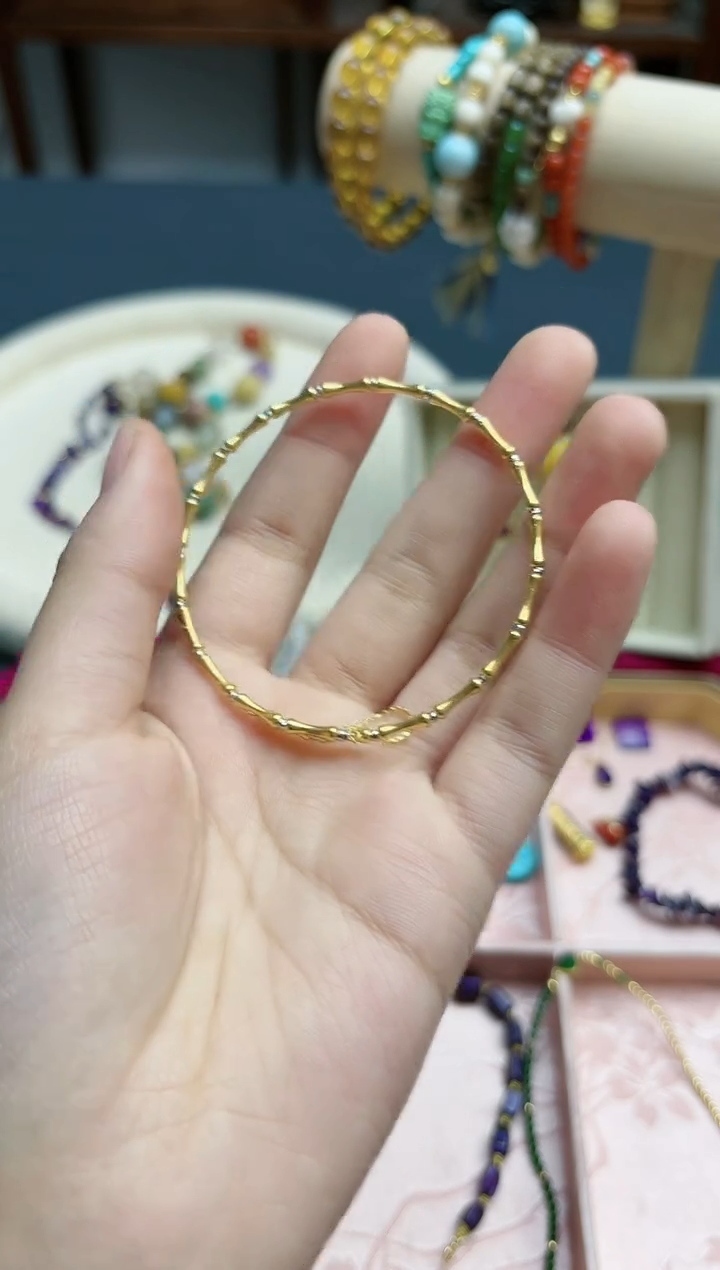 【闪购商品】18K金手镯18k金竹节手链*1 MY