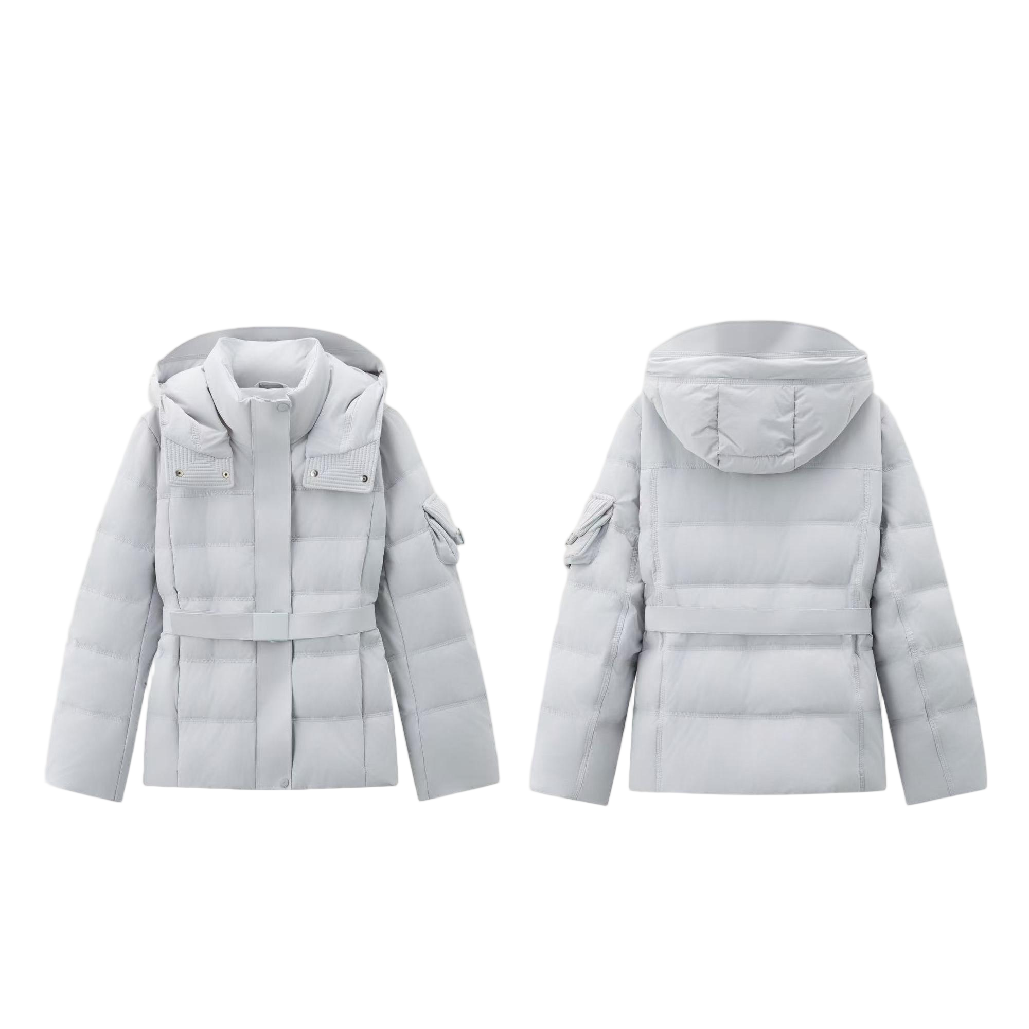 【小蛮腰】25冬季新款女装收腰设计感90白绒厚款羽绒服外套253100