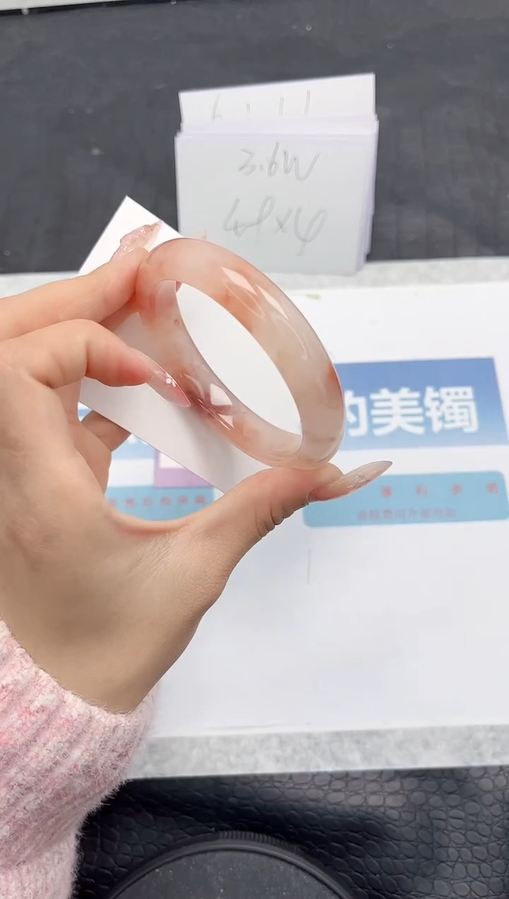 【闪购商品】石英质玉手镯未镶嵌L425-58