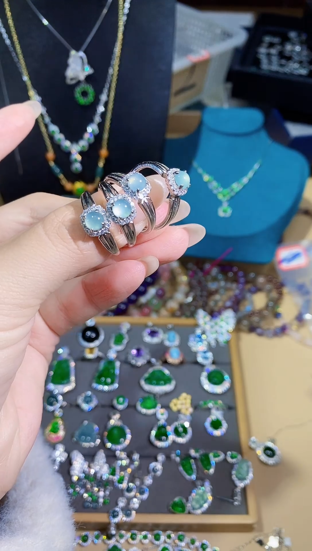 【闪购商品】翡翠戒指未镶嵌多样性发其一【38】