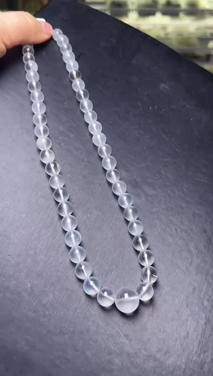 颈饰未镶嵌水晶蓝兔毛项链 JP55874 