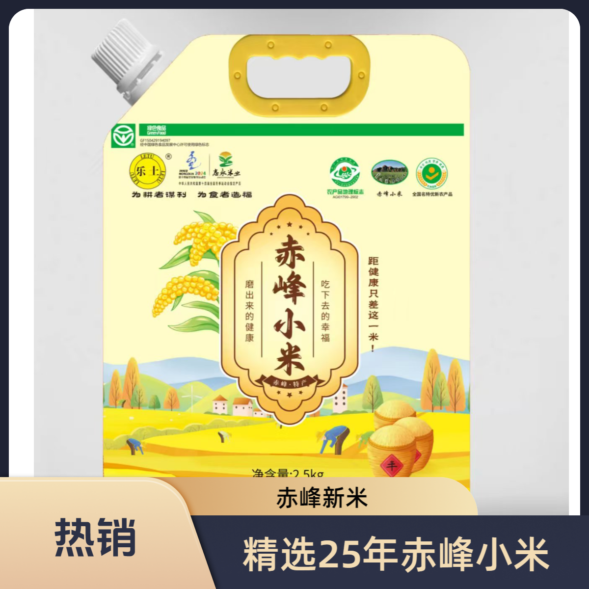 【2025年新米】赤峰特产精选新米熬米粥米饭优质米油小米熬粥佳品-B