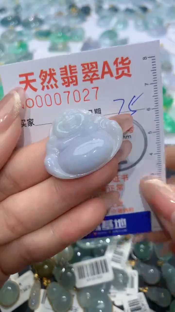 【闪购商品】翡翠颈饰未镶嵌天然缅甸A货翡翠75