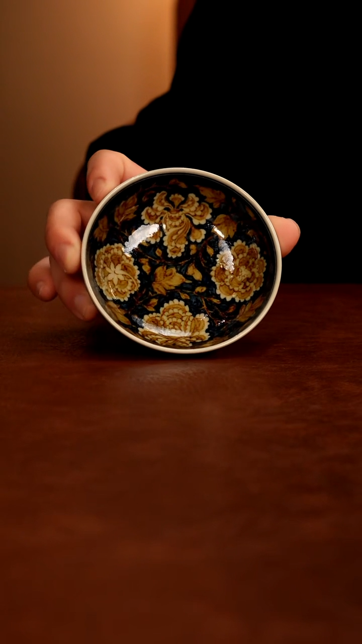 摆件陶景德镇瓷器，青花瓷手绘茶具~